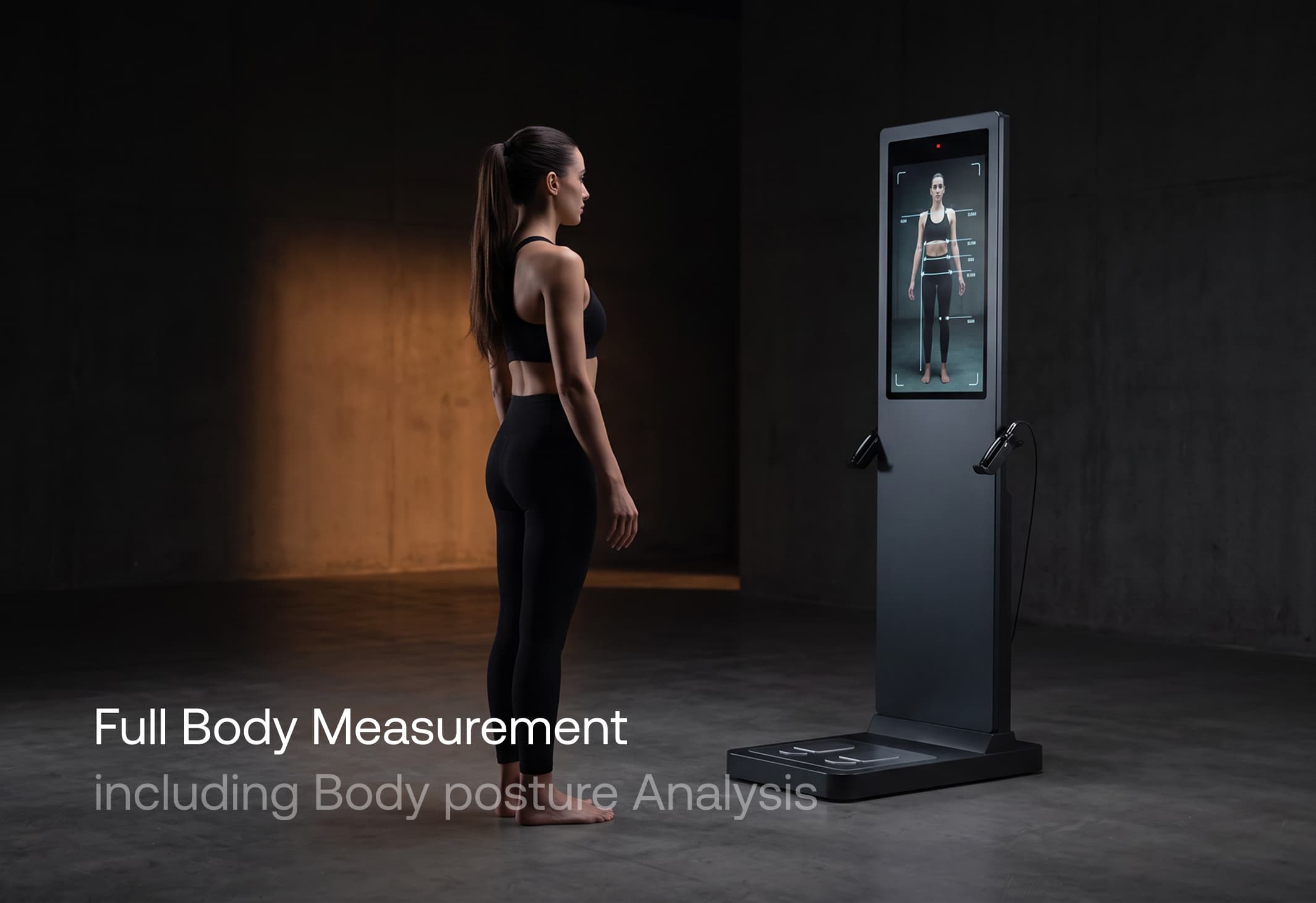 Full body measurement including body posture analysis