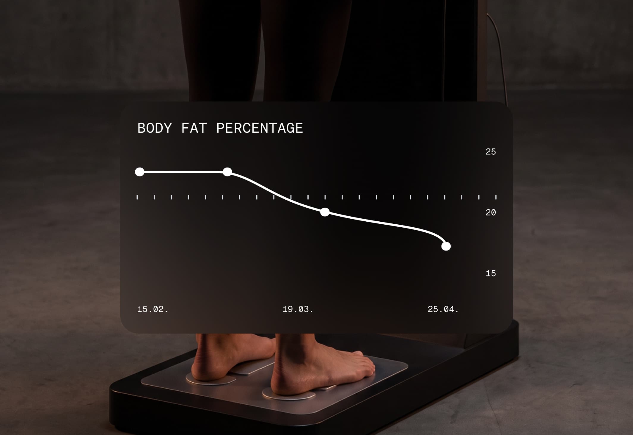 Body composition scan at the studio